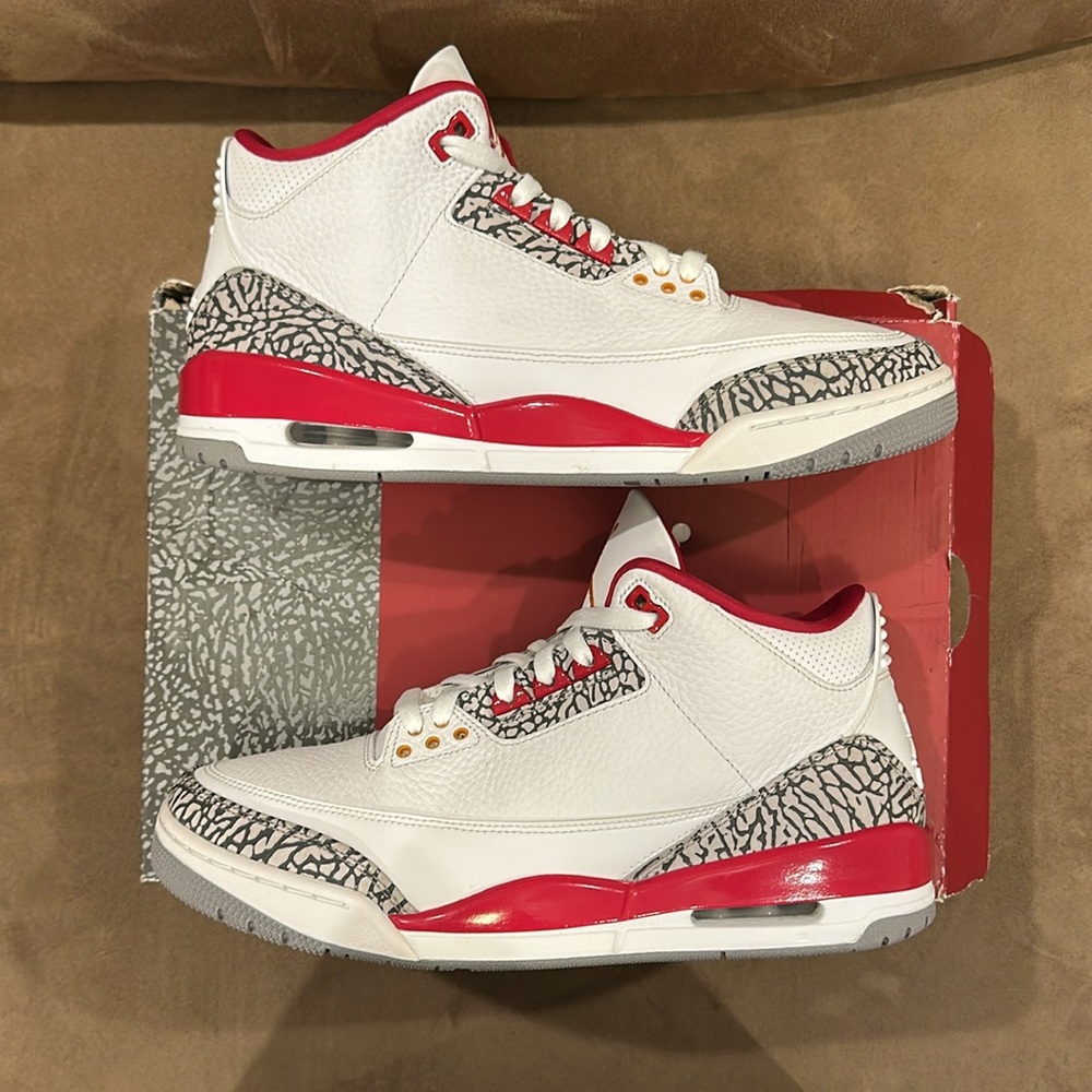 Jordan 3 Retro “Cardinal Red” size 12